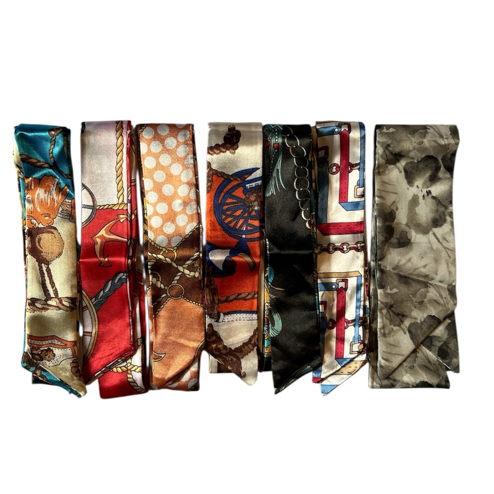 Unbranded Multi Color Silk Bag Twillies Lot of 7